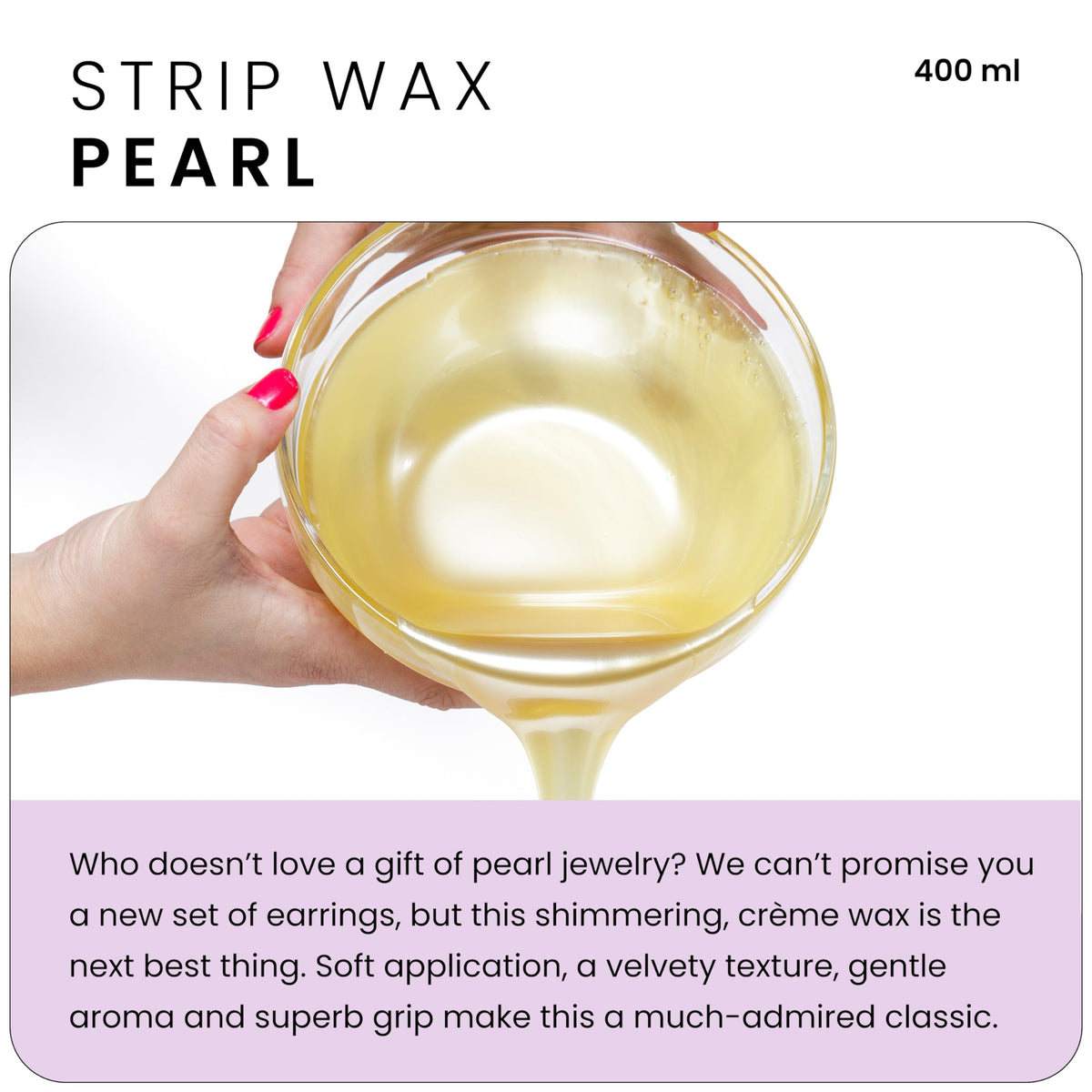 Depileve Pearl Rosin designed for dry, flaky skin with gentle waxing.