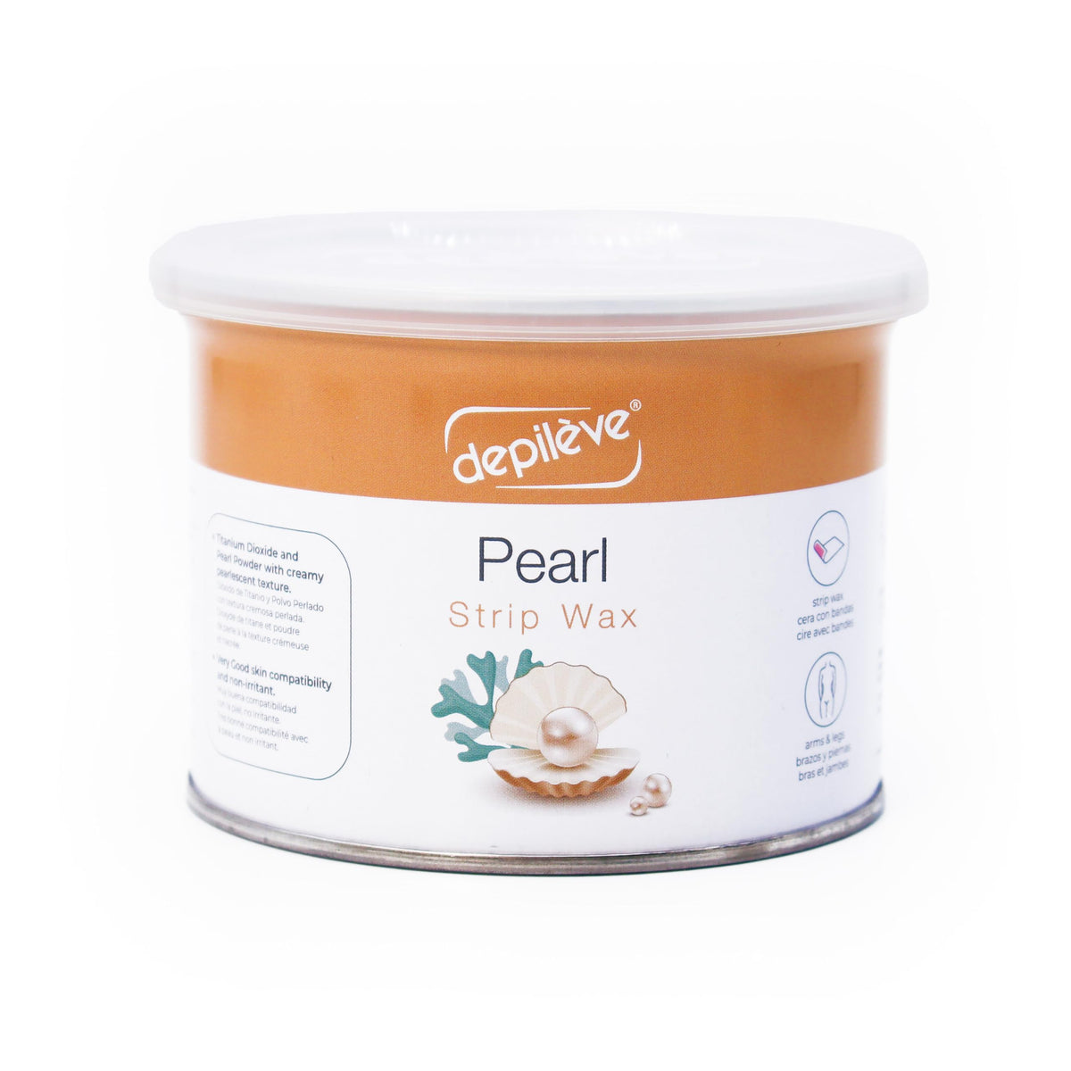 Depileve Pearl Rosin full-body wax ready for professional use.