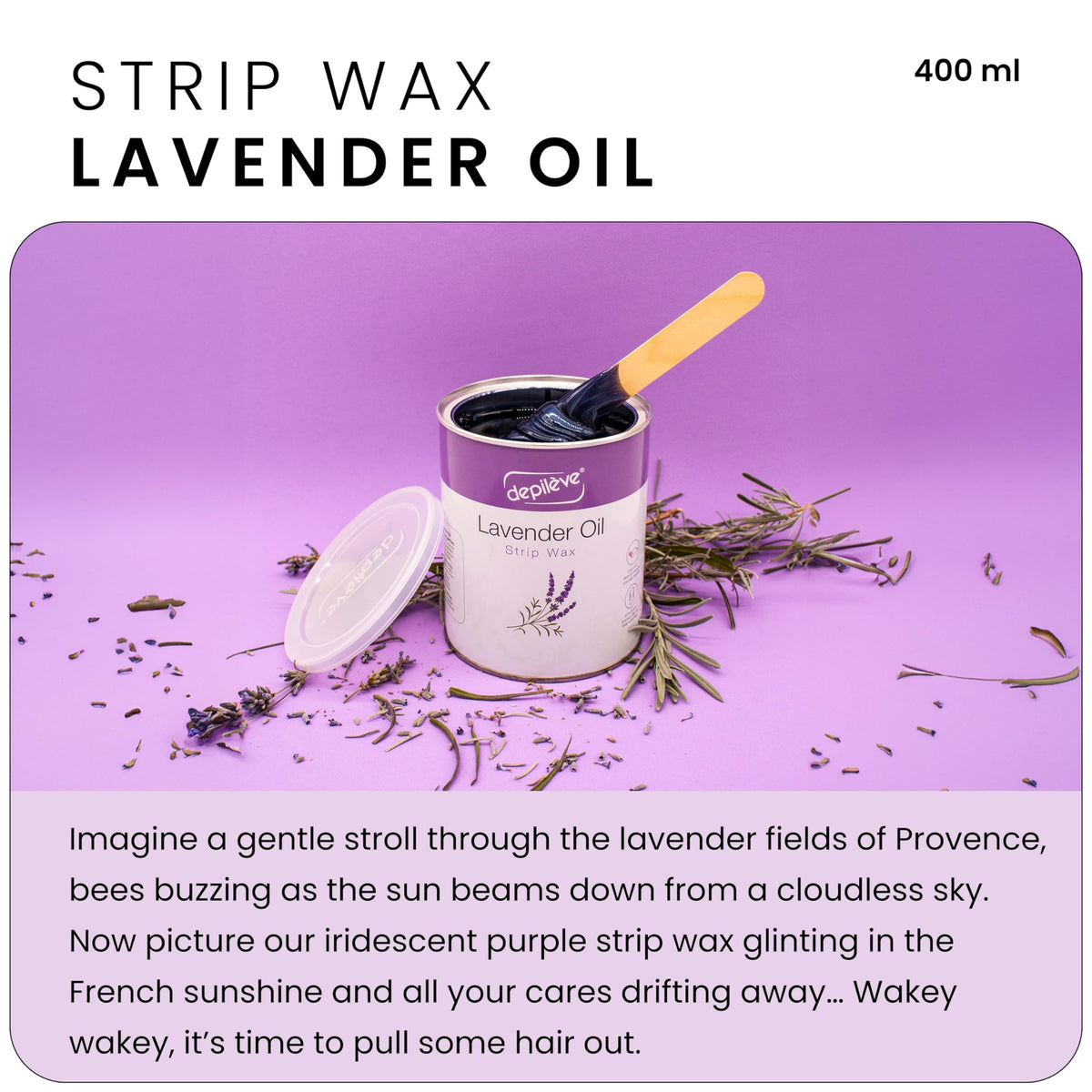 Depileve thin-layer wax application demonstrates efficient waxing with minimal product.
