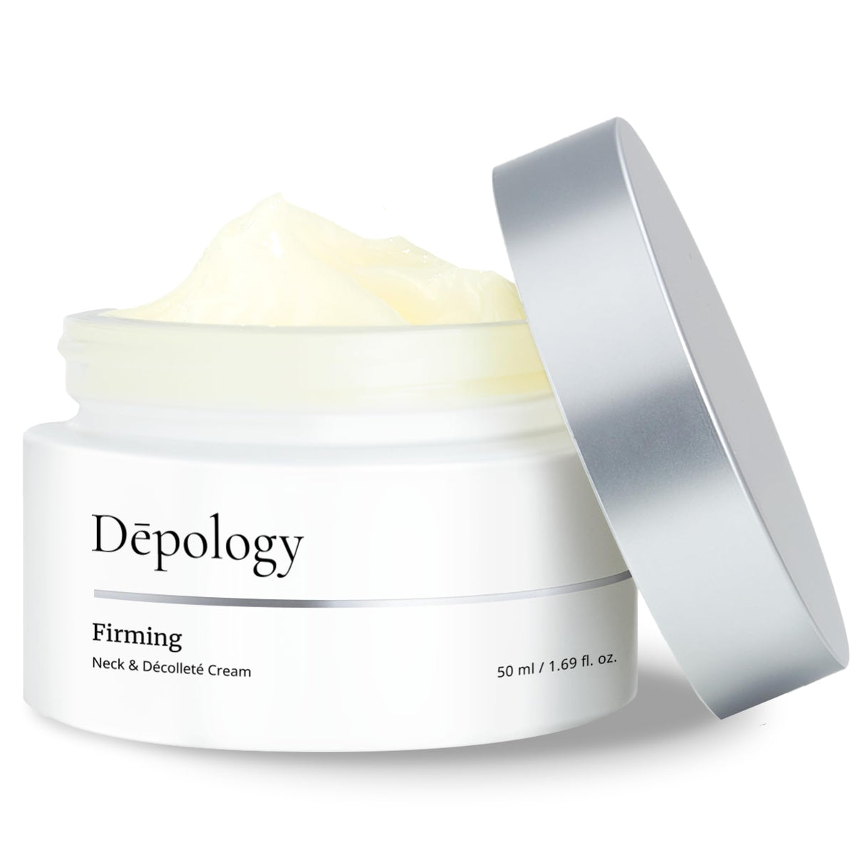 depology firming neck cream bottle front view highlights IDEALIFT 4% lifting