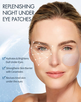 depology hydrogel eye patches close-up texture showing gentle adherence
