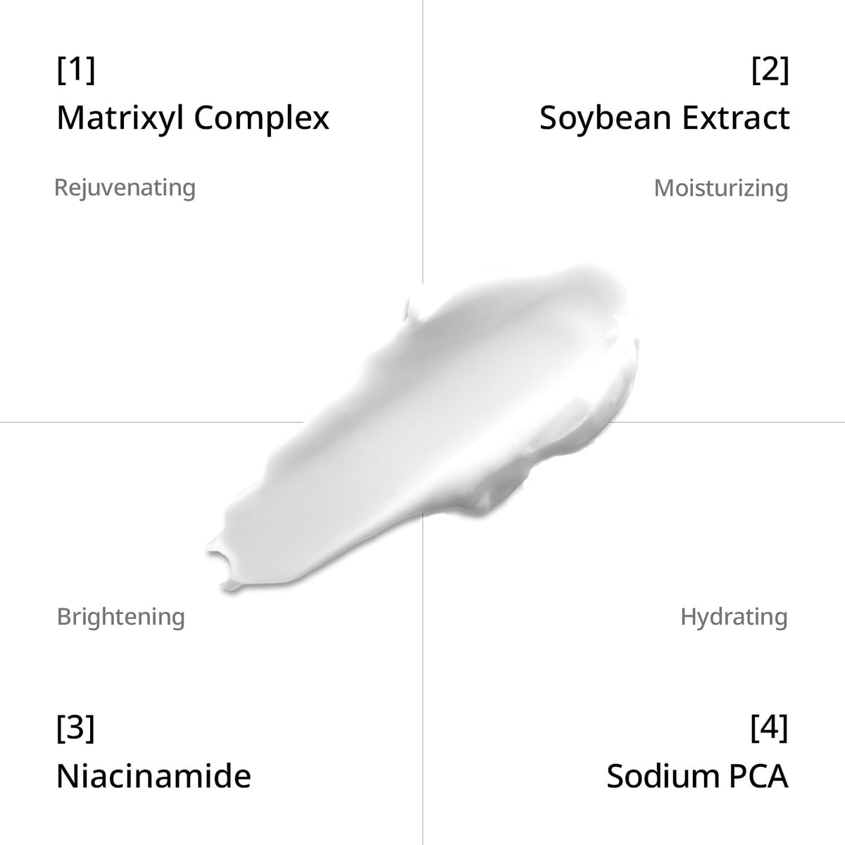 depology Matriplex peptide intense cream texture on skin demonstrates rich moisturization.