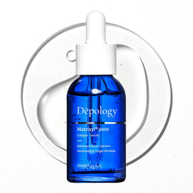 Depology MATRIXYL 3000 serum bottle shown for smooth, youthful-looking skin.