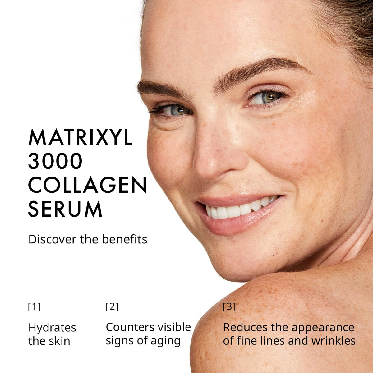 Depology MATRIXYL 3000 serum dropper dispensing formula for easy, precise application.