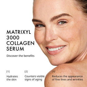 Depology MATRIXYL 3000 serum dropper dispensing formula for easy, precise application.