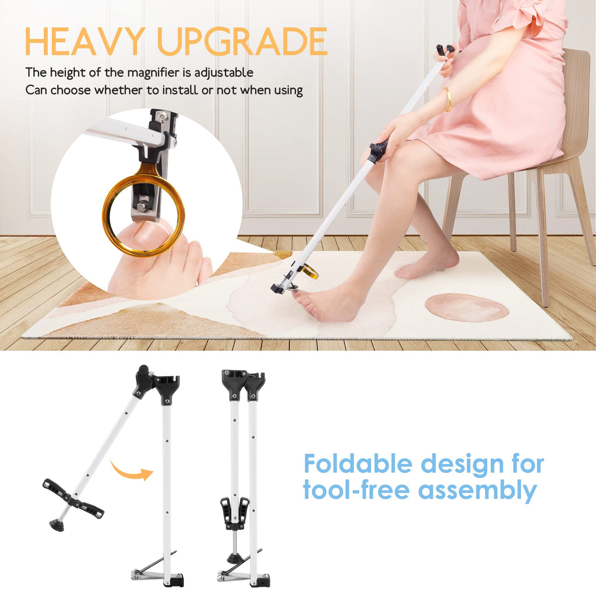 DEPSUNNY ergonomic grip design provides comfortable pedicure sessions