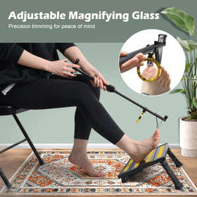 DEPSUNNY ergonomic lightweight aluminum handle—easy grip for seated or standing use.