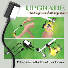 DEPSUNNY LED magnifier helps view nails clearly in dim rooms.