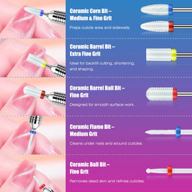 Depvko cuticle removal bits prep nails cleanly and efficiently