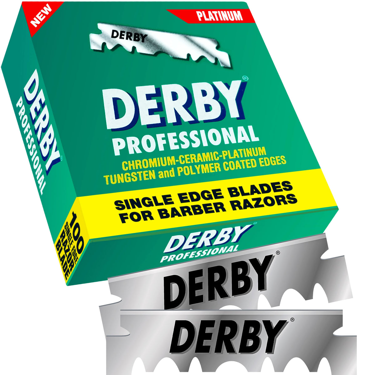 Derby 1000 edge detail highlights uniform grind for reliable cuts.
