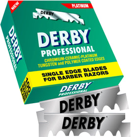 Derby 1000 edge detail highlights uniform grind for reliable cuts.
