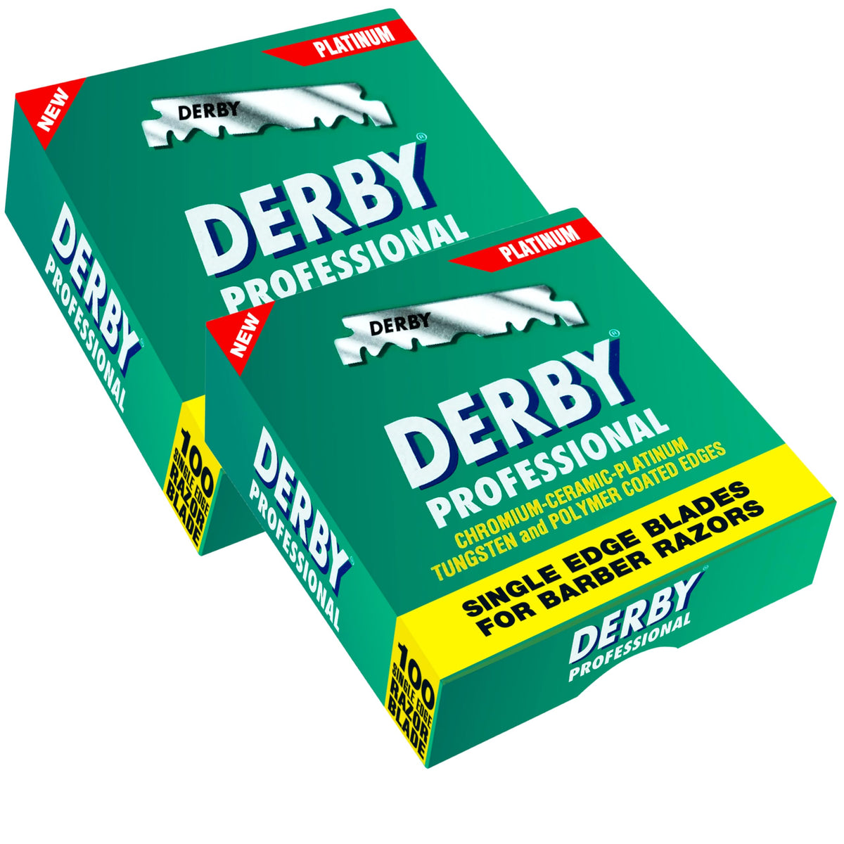 Derby 1000 blade in a shaving session emphasizes smooth, controlled motion.