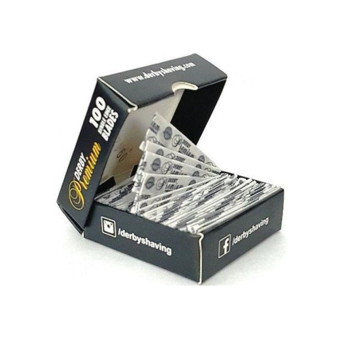 Derby Premium blades individually wrapped for hygiene