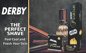 Derby Premium single-edge blade fits straight razors with ease.
