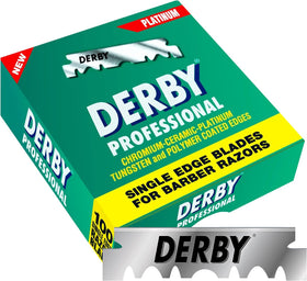 Derby Professional durable, long-lasting edge supports dependable straight razor sessions.