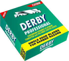 Derby Professional packaging design supports safe storage and easy blade rotation.