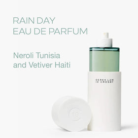 Green vetiver note in Rain Day suggests a clean, verdant finish.