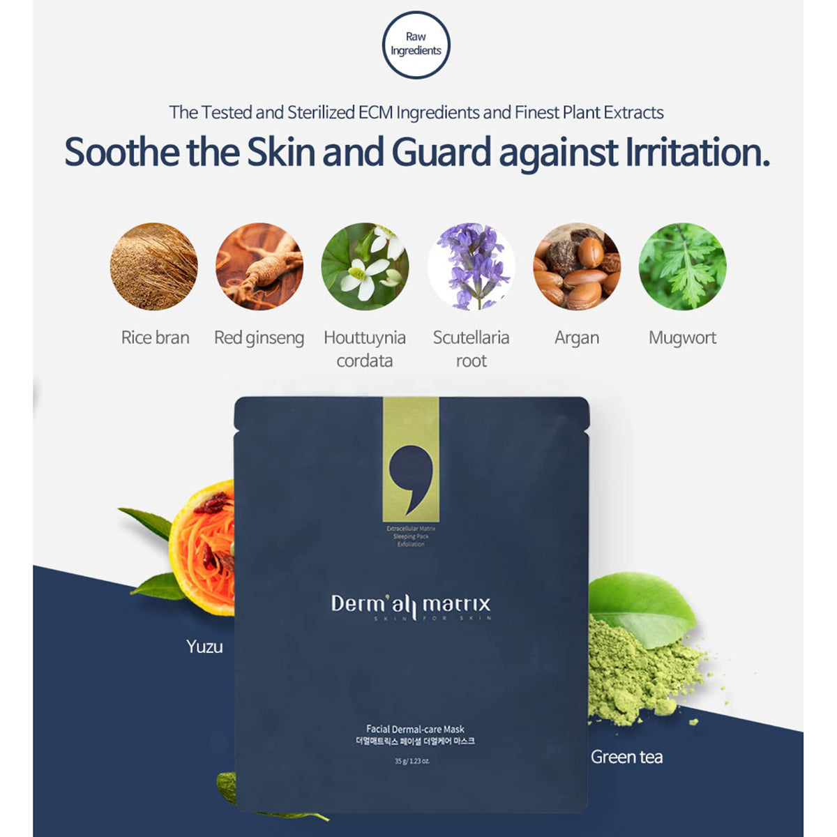 DERM ALL MATRIX pore-smoothing action after mask removal