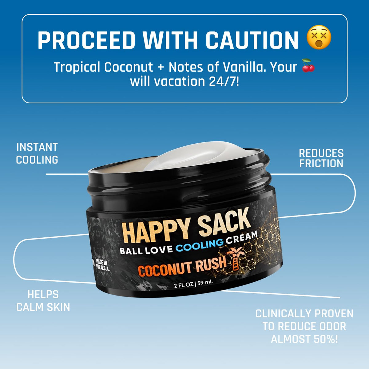 Derm Dude Comfort Cream texture is fast-absorbing for sensitive groin areas.