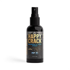 Derm Dude Happy Crack Refresh bottle for travel-friendly odor control.