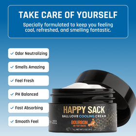 Derm Dude Happy Sack lightweight formula demonstrates easy, non-greasy application.