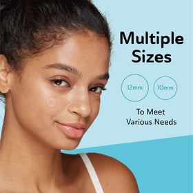 DERMA ANGEL patch absorbs fluids from the blemish.