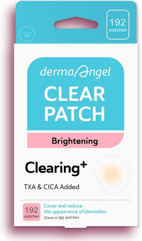 DERMA ANGEL dark spot patch in action showing invisible hydrocolloid protection.