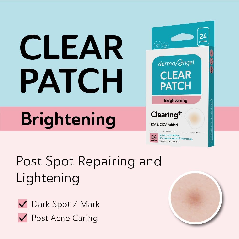 DERMA ANGEL post-inflammatory patch calming skin and supporting even tone.