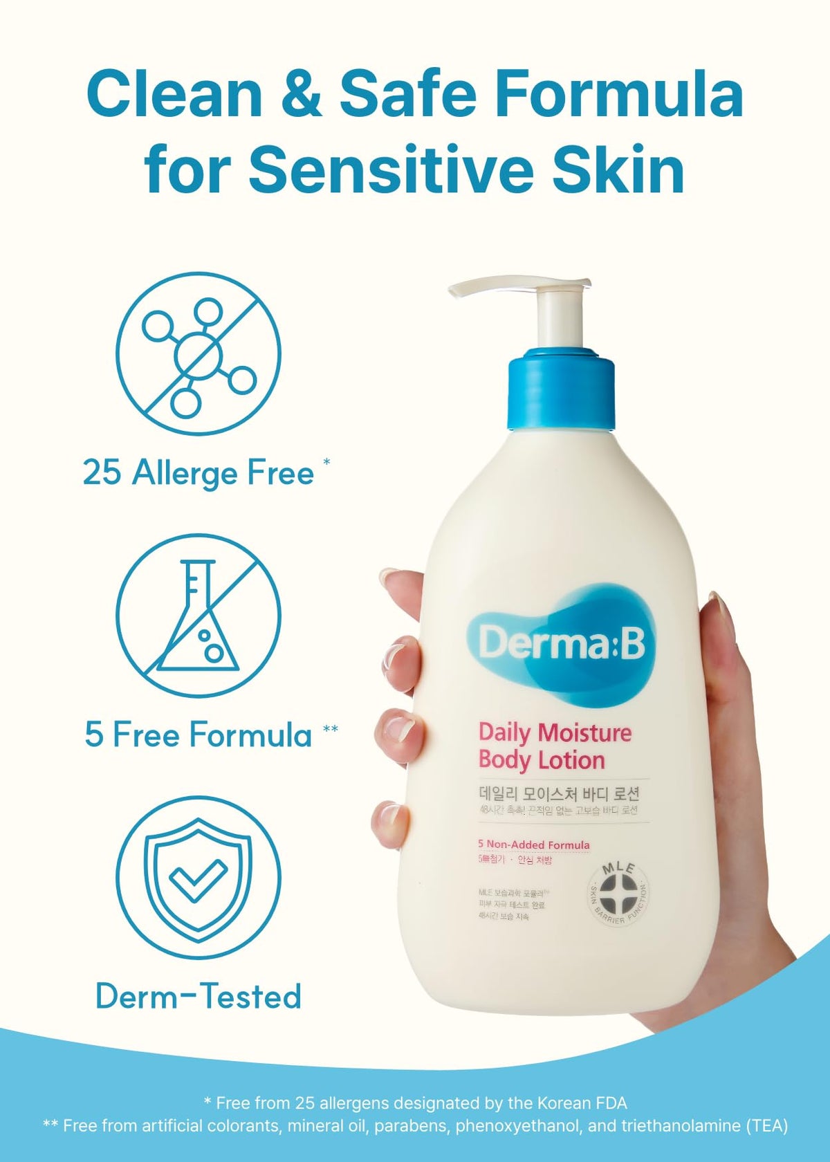 Derma B Daily Moisture grape seed oil supports elasticity and softness