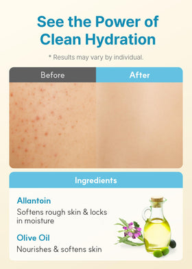 Derma B Daily Moisture panthenol soothes sensitive skin gently