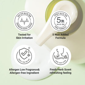 Derma B fast-absorption with panthenol delivers quick, light hydration.