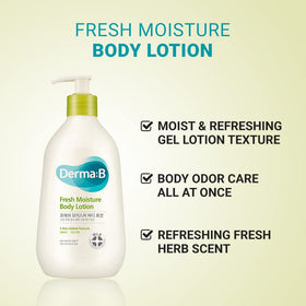 Derma B glacial-water hydration close-up highlights cooling, non-sticky feel.