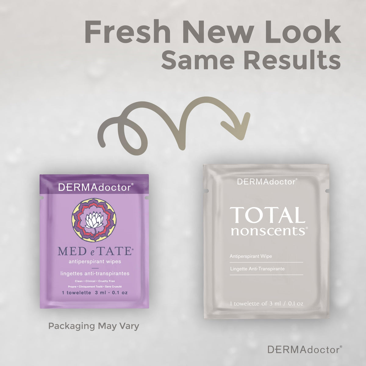 DERMAdoctor wipes for hands delivering fast sweat reduction on the go.