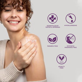 DERMAdoctor KP Bump Eraser legs and arms application scene.