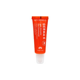 Derma E Anti-Wrinkle Eye Treatment bottle showing retinol benefits for smoother under-eye skin.