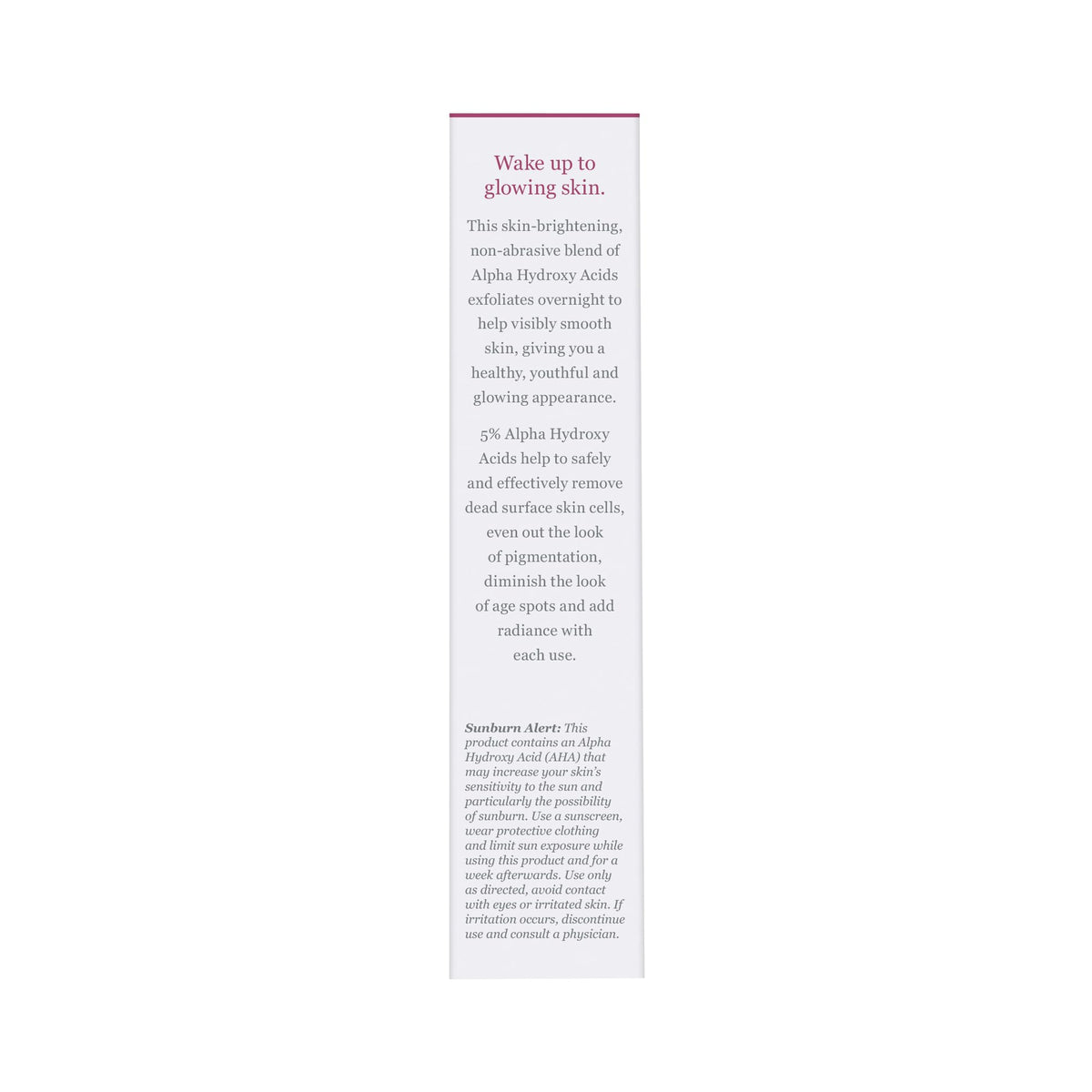 DERMA E Essentials Overnight Peel application on clean face showing overnight exfoliation concept.