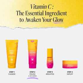 DERMA E gentle exfoliator suitable for sensitive skin types.