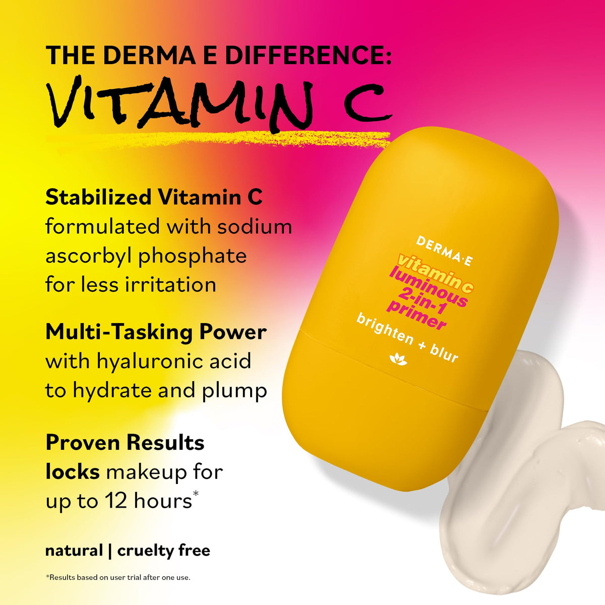 DERMA E primer with Aloe Vera for dewy glow and hydration