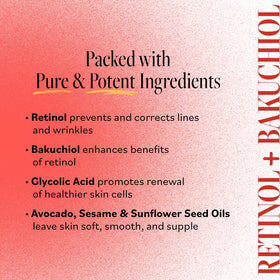DERMA E face serum retinol bakuchiol duo supporting smoother texture