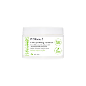 Derma E Ramos Curl Repair Deep Treatment jar for rich hydration and curl nourishment.