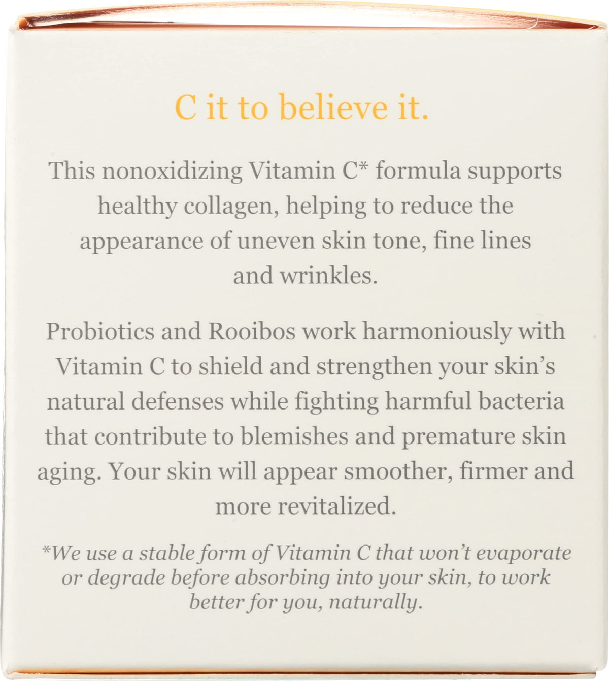 Derma E Vitamin C Intense Night Cream packaging front highlights vegan parabens-free formula