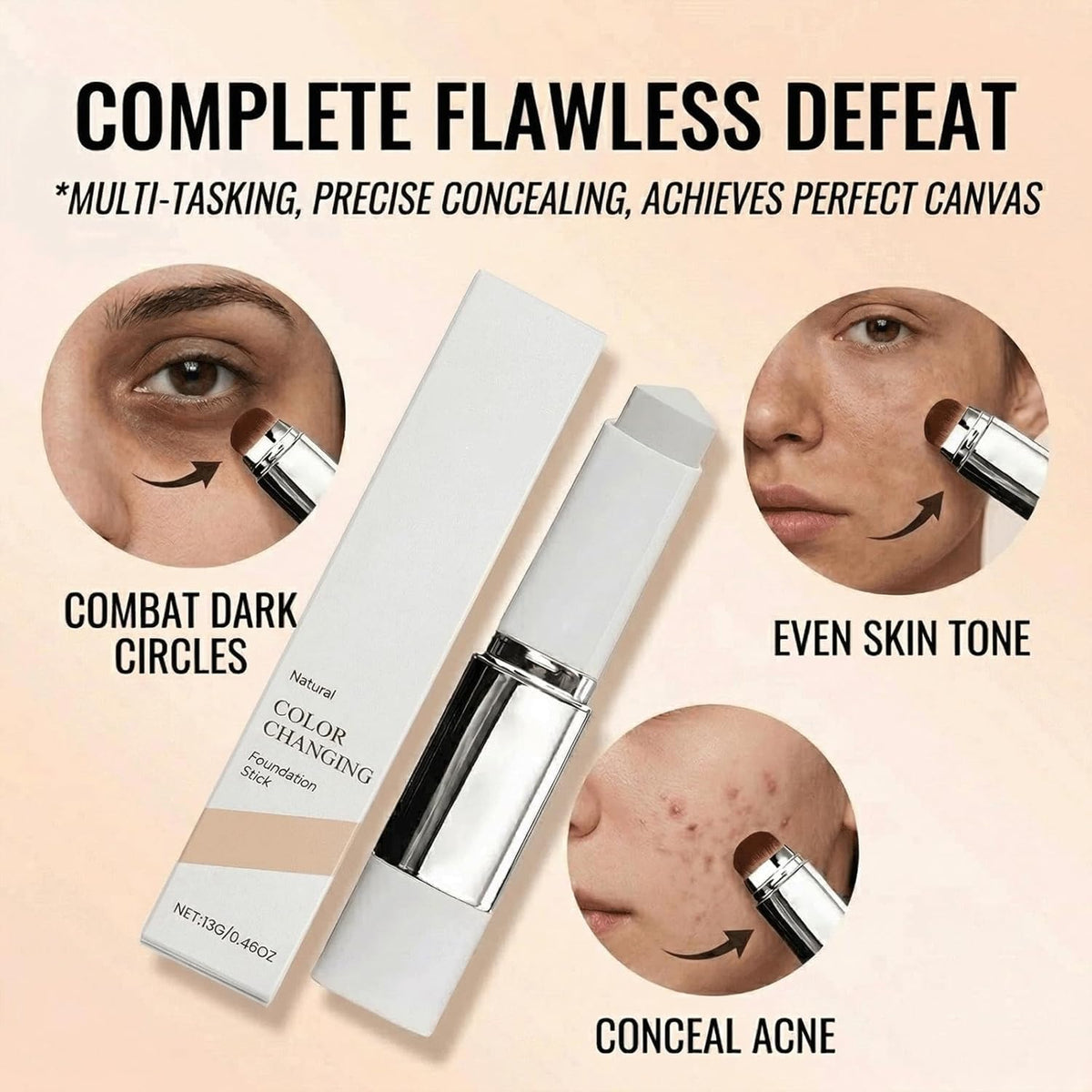 DERMA MUSE Tryskintle dual-ended brush enables precise, streak-free application