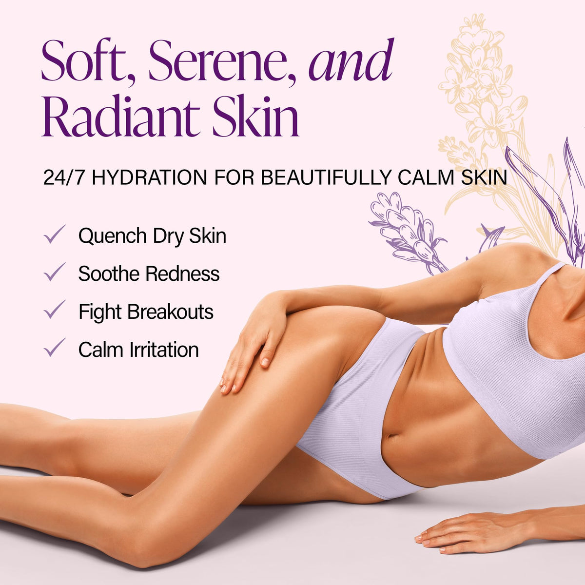 Derma-Nu Tea Tree Soft Skin formula hydrates after shower