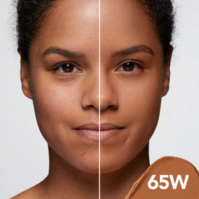 Dermablend Cover Creme 65W Golden Bronze pump demonstrates simple, even application.