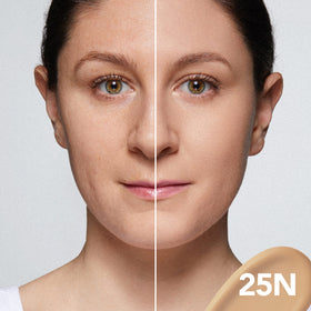 Dermablend Flawless Creator bottle tilt demonstrates precise, controlled application.