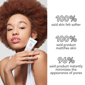 Dermablend Poresaver Matte Primer can be worn with foundation for a blended look.