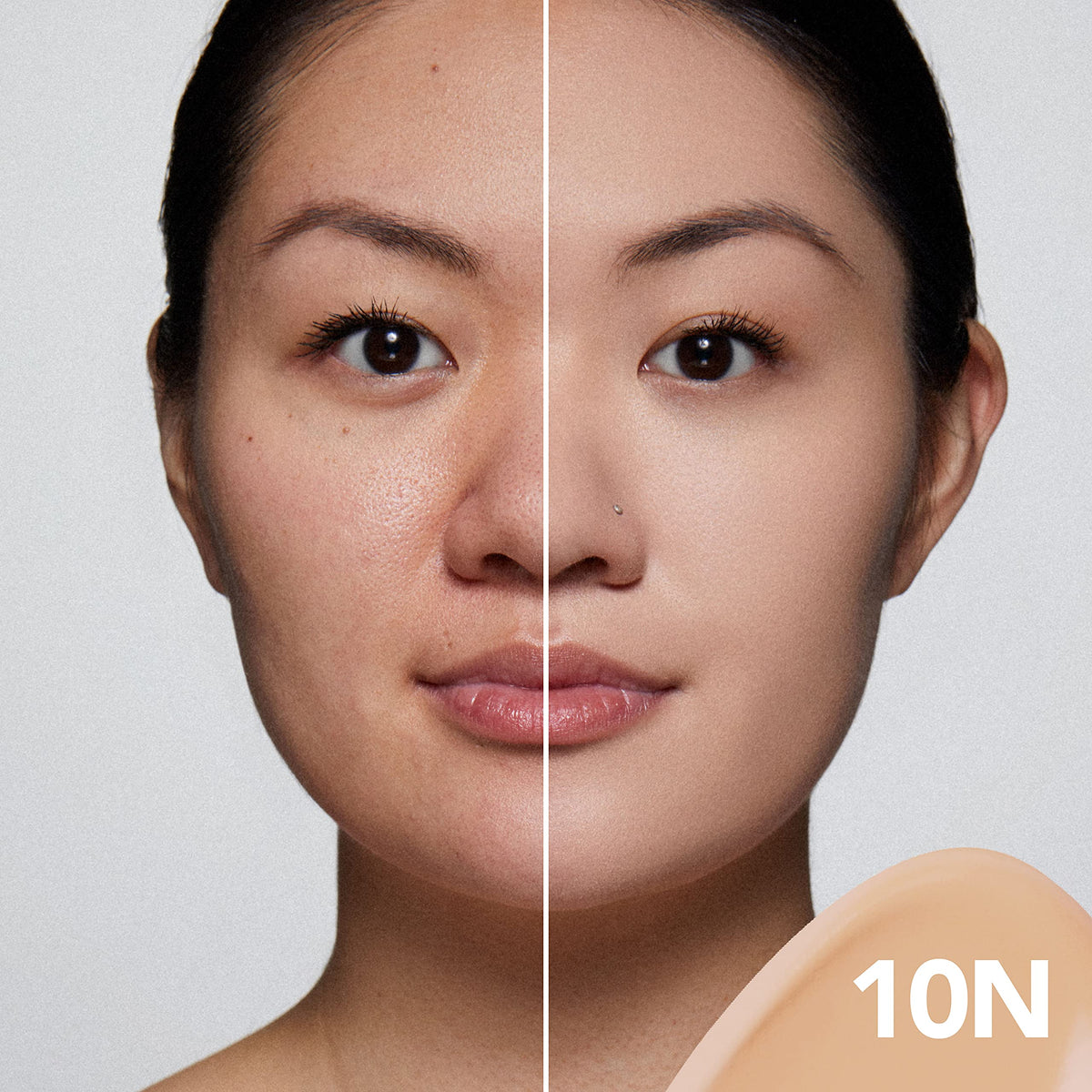 Dermablend Smooth Liquid Camo texture swatch blending evenly for a natural finish.