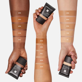Dermablend Smooth Liquid Foundation natural finish on skin with balanced glow