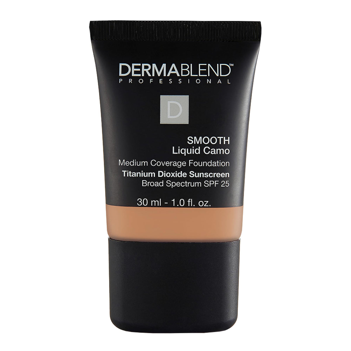 Dermablend Smooth Liquid Foundation SPF 25 bottle with pump for daily wear and hydration.