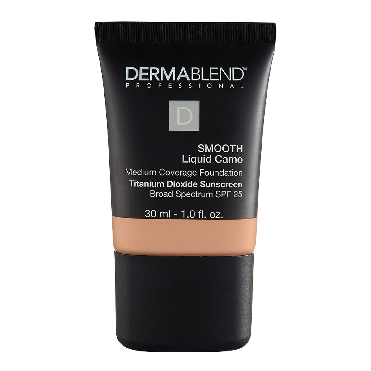 Dermablend Smooth Liquid Foundation SPF 25 bottle pump demonstrates packaging for easy application
